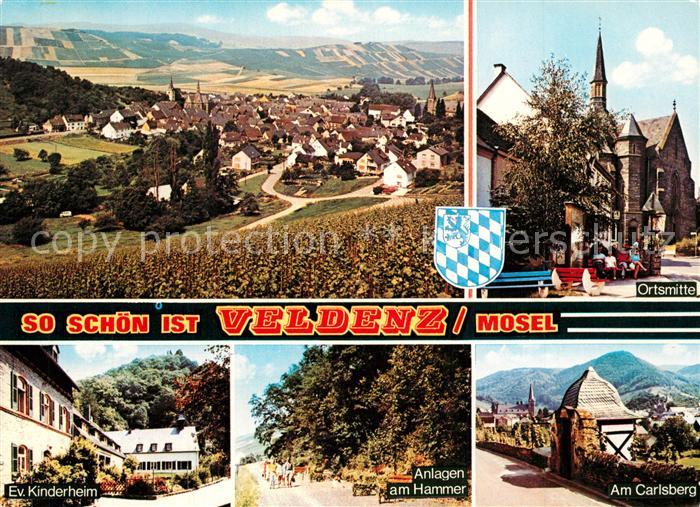 Veldenz Panorama Ortsmitte Ev Kinderheim Anlagen am Hammer Am Carlsberg