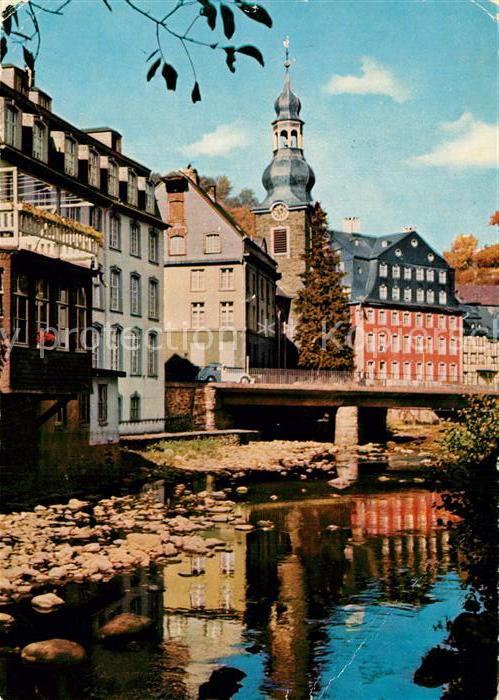 Monschau Partie an der Rur Rotes Haus