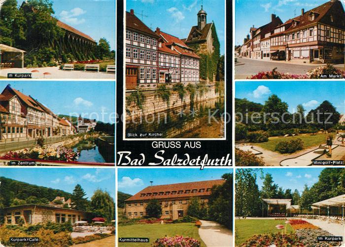 Bad Salzdetfurth Kurpark Kirche Markt Minigolfplatz Kurpark Cafe Kurmittelhaus