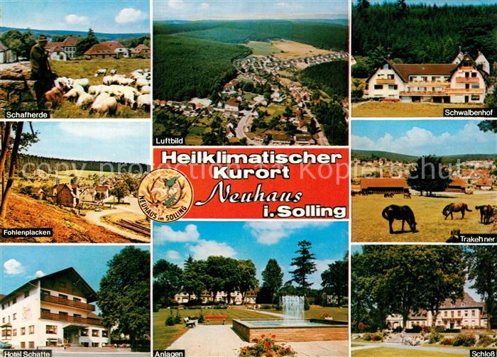Neuhaus Solling Schafherde Fohlenplacken Hotel Schatte Fliegeraufnahme Anlagen S