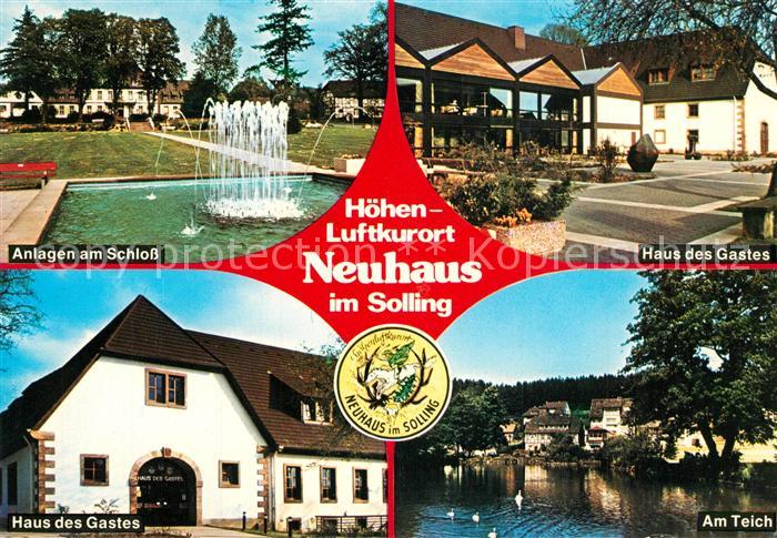 Neuhaus Solling Schlossanlagen Haus des Gastes Am Teich