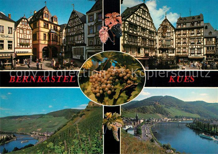 Bernkastel-Kues Marktplatz Fachwerkhaeuser Panorama