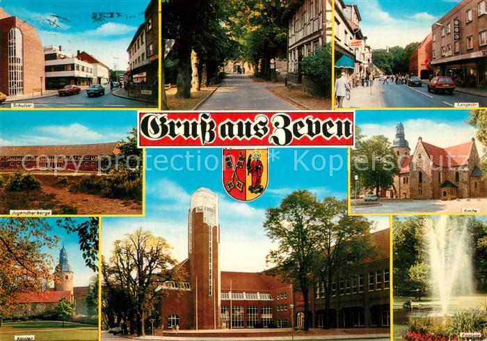 Zeven Schulstr Langestr Jugendherberge Kloster Kirche Fontaene