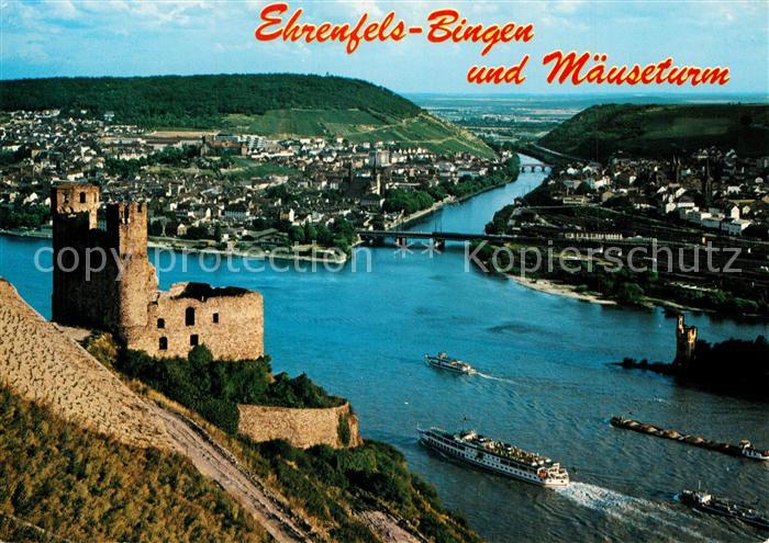 Bingen Rhein Maeuseturm und Ehrenfels