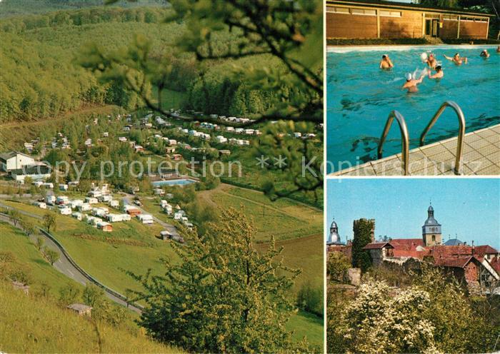 Gerbach Pfalz Aral Campingplatz Schwimmbad Stadtmauer