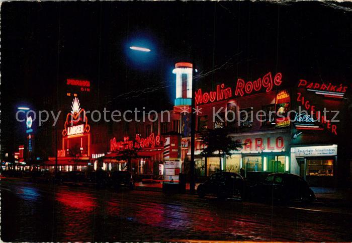 St Pauli Reeperbahn Moulin Rouge