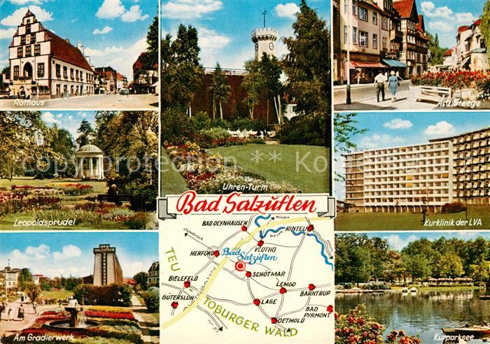 Bad Salzuflen Rathaus Leopoldsprudel Am Gradierwerk Uhren Turm Steege Kurklinik