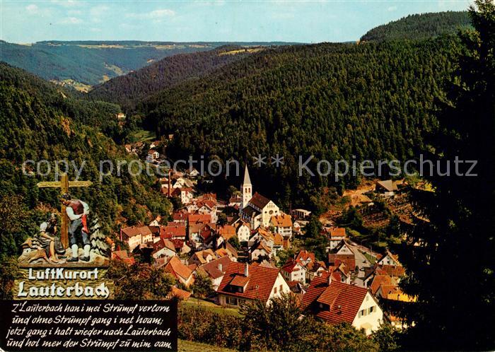 Lauterbach Schwarzwald Panorama von der Steinbank