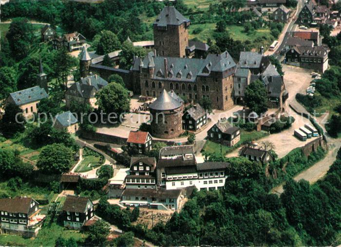 Burg Wupper Schloss Burg Fliegeraufnahme