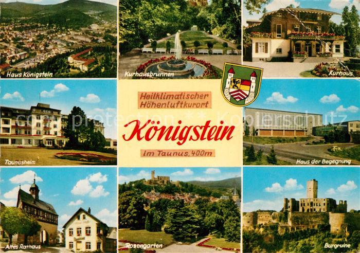 Koenigstein Taunus Haus Koenigstein Kurhausbrunnen Kurhaus Rathaus Burgruine