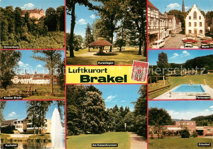 Brakel Westfalen Hinnenburg Kuranlagen Markt Feriendorf Kurhotel Kloster Brede