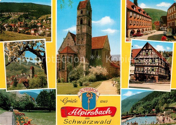 Alpirsbach Panorama Kirche Freibad Park Stadtansichten