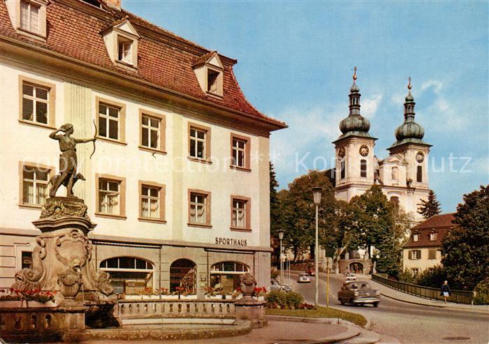 Donaueschingen Stadtkirche Dianabrunnen