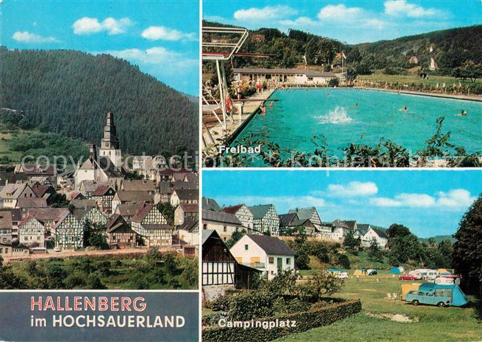 Hallenberg Panorama Freibad Campingplatz