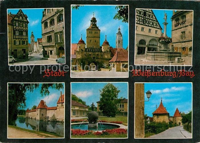 Weissenburg Bayern Brunnen Stadtmauer Stadttor