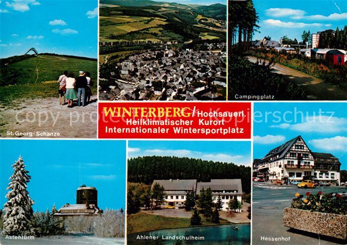 Winterberg Hochsauerland Sankt Georg Schanze Campingplatz Hessenhof Landschulhei