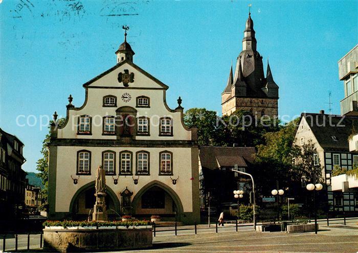 Brilon Marktplatz Rathaus Propsteikirche