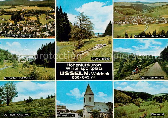 Usseln Kurgarten Viadukt Diemeltal Osterkopf Kahler Pon Diemelquelle