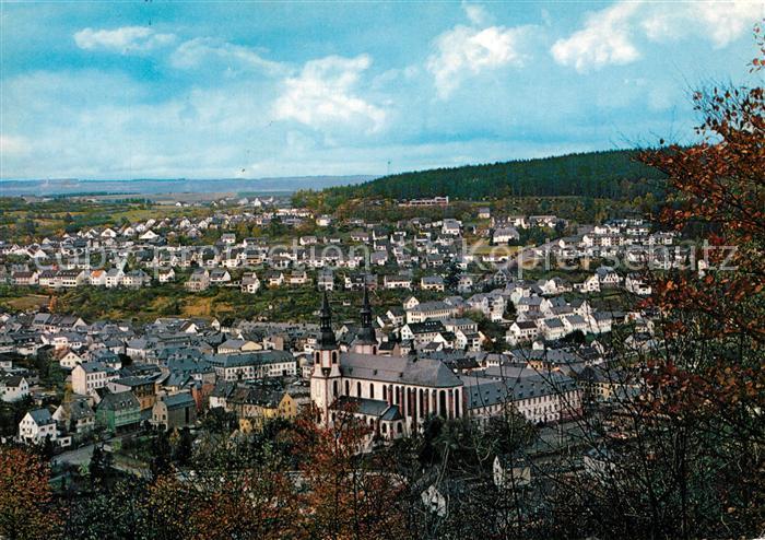 Pruem Eifel Stadtpanorama Kirche