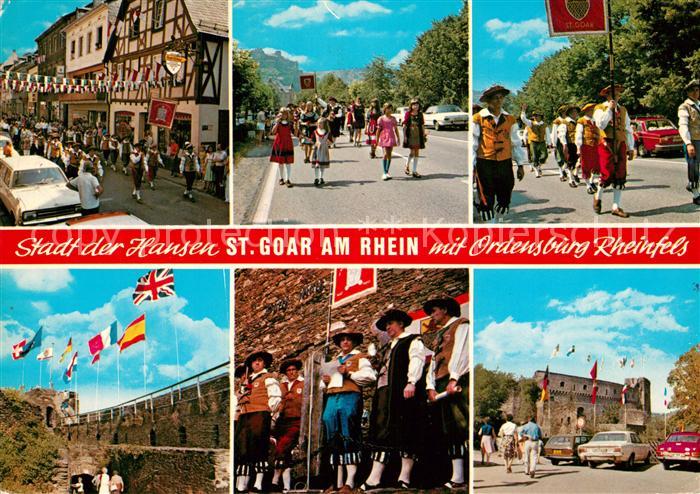 St Goar Ordensburg Rheinfels Festzug