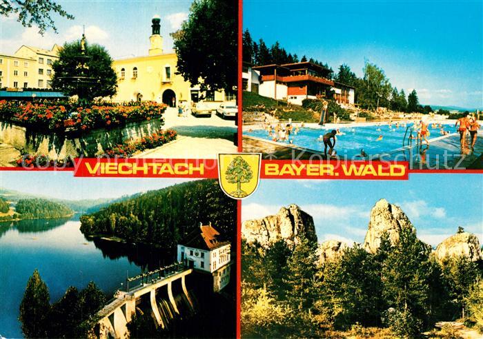 Viechtach Bayerischer Wald Freibad Talsperre Felsengruppe