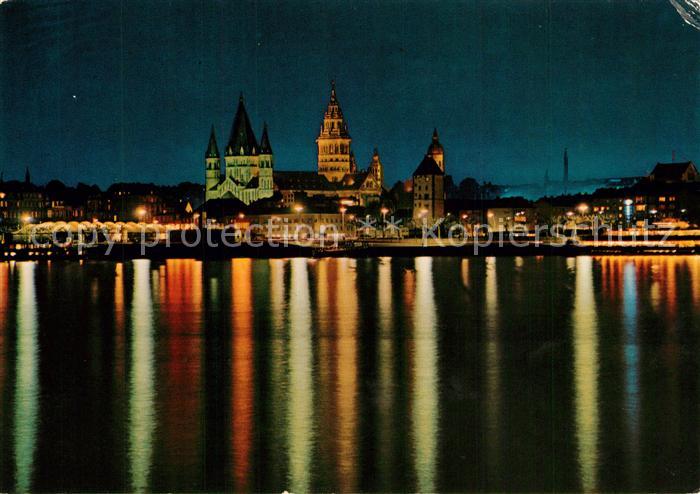 Mainz Rhein Rheinufer Dom