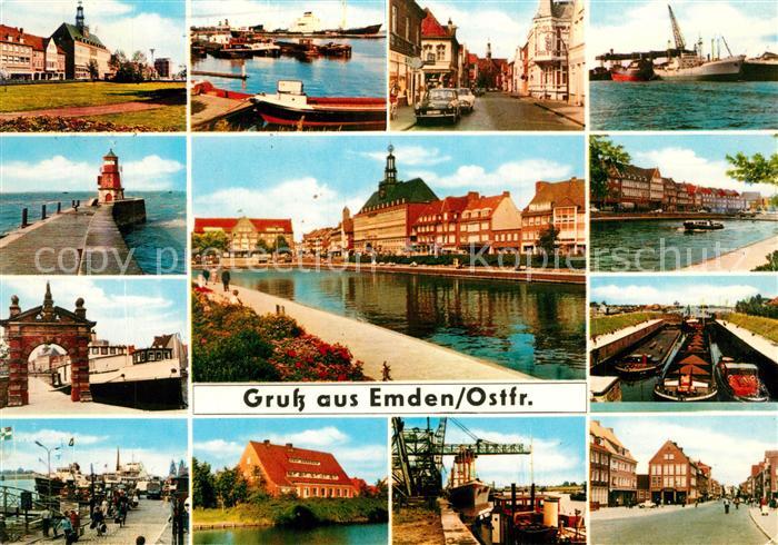 Emden Ostfriesland Stadtansichten Schleuse