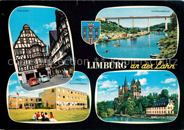 Limburg Lahn Kornmarkt Autobahnbruecke Dom Neue Jugendherberge