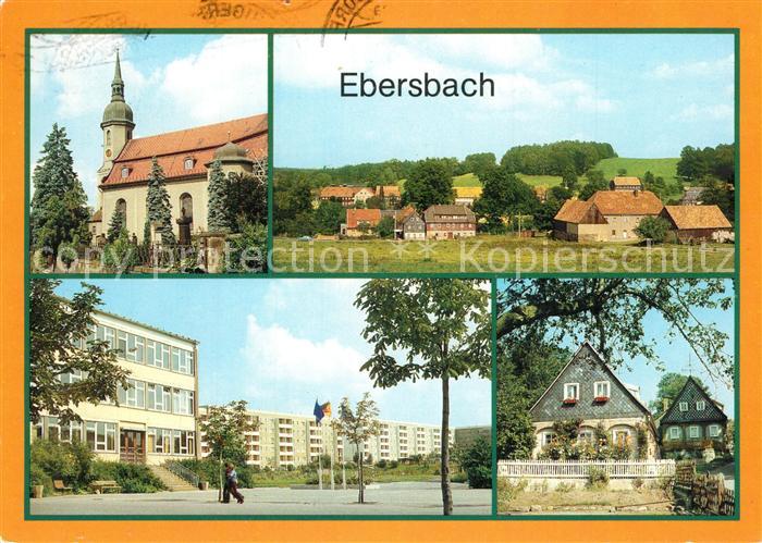 Ebersbach Sachsen Kirche Neubaugebiet Oberland Umgebindehaeuser