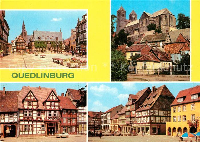 Quedlinburg Rathaus Dom Kippstockhaus Markt