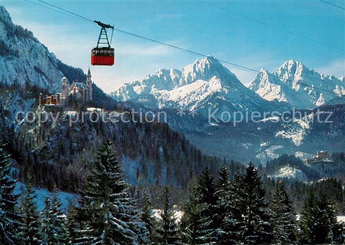 Tegelberg Seilbahn Neuschwanstein Winterpanorama