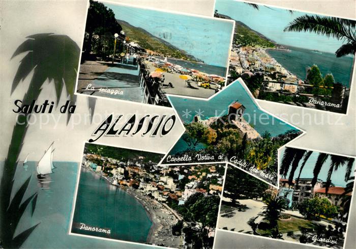 ALAssIO Savona Liguria IT Spiaggia Giardini Cappella Votivo