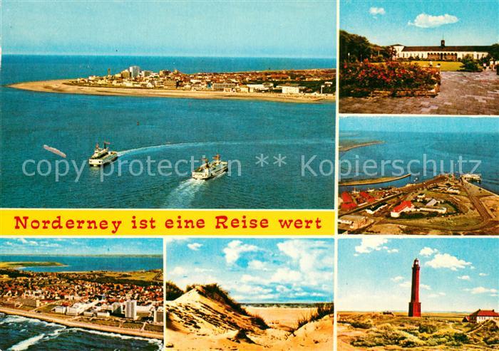 Norderney Nordseebad Fliegeraufnahme Leuchtturm