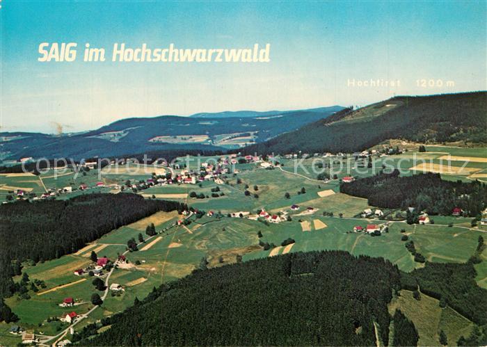 Saig Schwarzwald Fliegeraufnahme Hochfirst