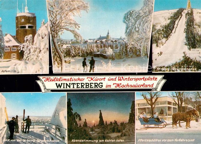 Winterberg Hochsauerland St-Georg-Sprungschanze Astenturm Verkehrsamt
