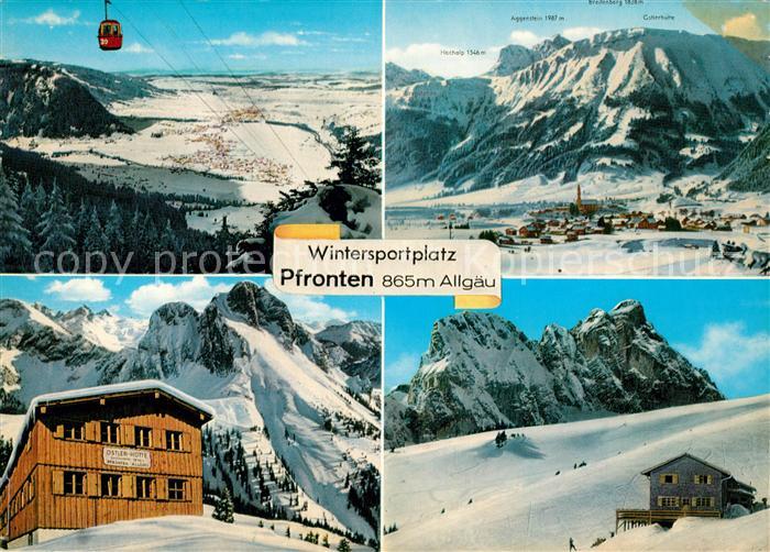 Pfronten Ostallgaeu Bayern Ostler-Huette Aggenstein Hochalp Seilbahn