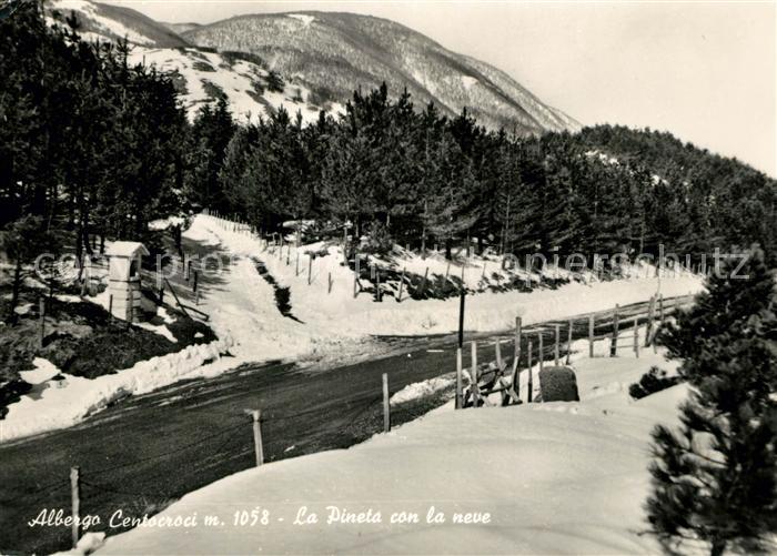 Tarsogno Albergo Centocroci La Pineta con la neve