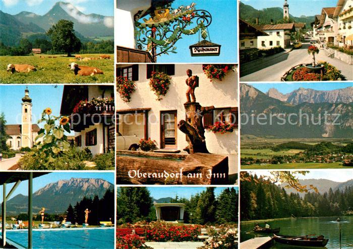 Oberaudorf Dorfstrasse Bruennstein Postillionschild