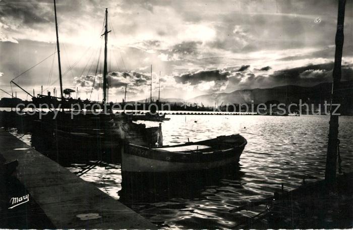 Toulon Var Le Port au coucher de soleil Hafen Sonnenuntergang