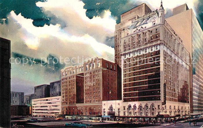 Dallas Texas Hotel Adolphus Illustration