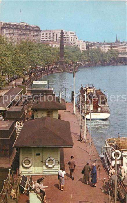 London Victoria Embankment River Buses River Thames Obelisk