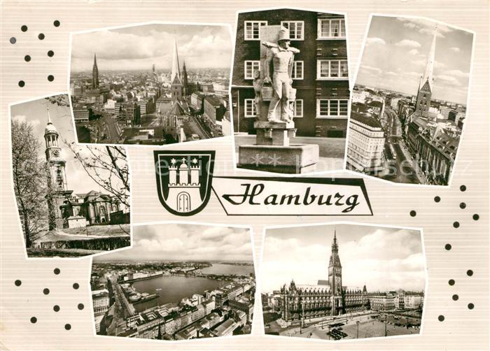Hamburg Stadtpanorama Der Michel Michaeliskirche Wahrzeichen Jungfernstieg Alste