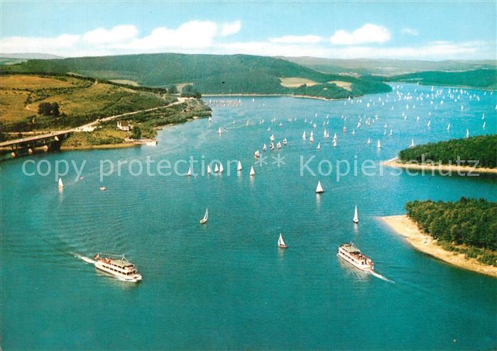 Olpe Biggesee Westfalens groesste Talsperre Fliegeraufnahme