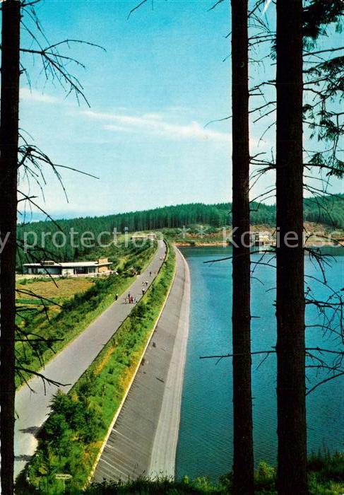 Olpe Biggesee Hauptdamm Stausee Talsperre