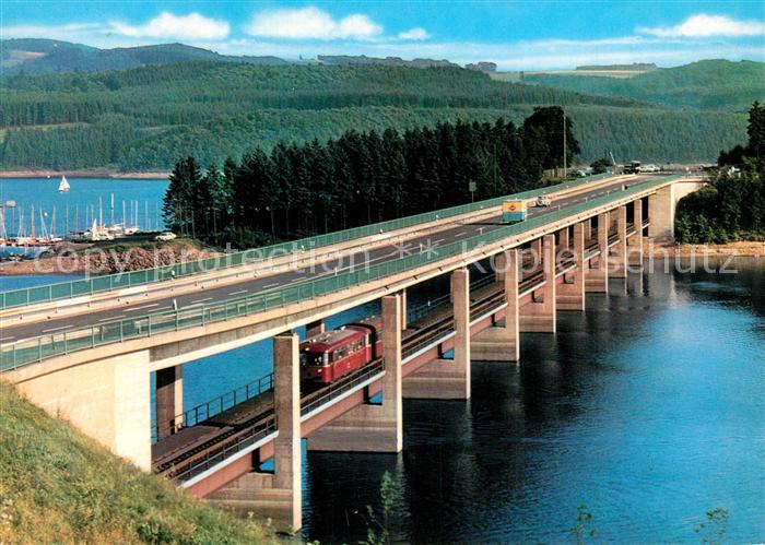 Olpe Biggesee Doppelstoeckige Listertalbruecke Stausee