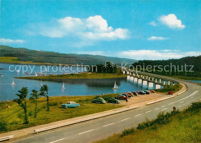 Biggesee Listertal Doppelstockbruecke Stausee