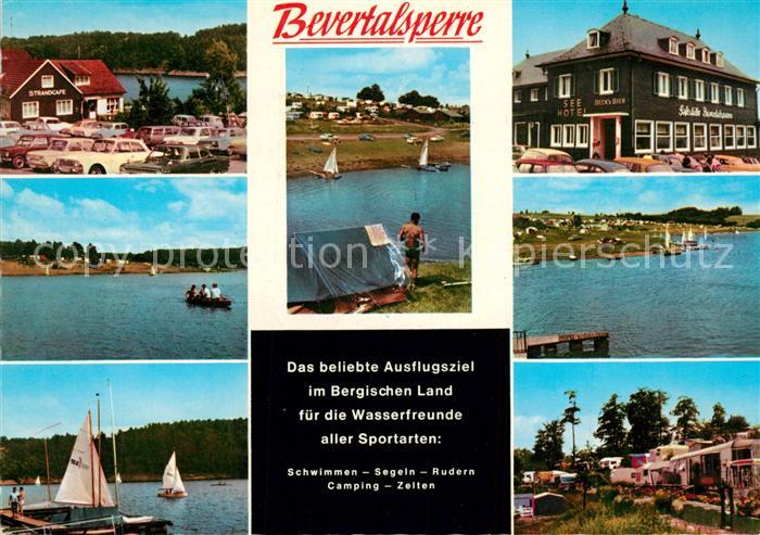 Hueckeswagen Bevertalsperre Stausee Campingplatz Hotel Gaststaette Ausflugsziel