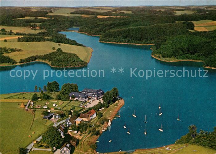 Hueckeswagen Seehotel Bevertalsperre Fliegeraufnahme