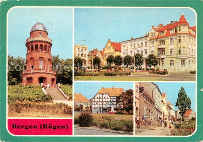 Bergen Ruegen Ernst Moritz Arndt Turm Karl Marx Platz Marktstrasse