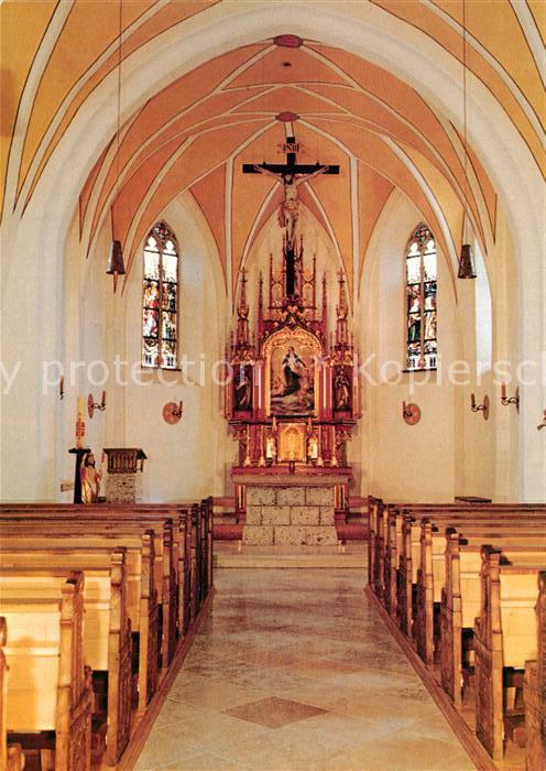 Seebruck Chiemsee Pfarrkirche St Thomas und St Stephan Innenraum
